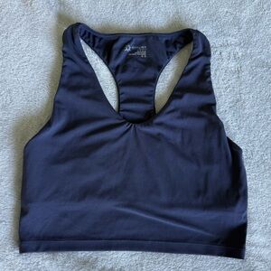 AERIE Offline Super Comfy Navy Bra Top